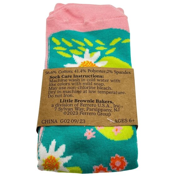 Girl Scout Axolotl Reward Teen Socks NWT Cotton Blend Little Brownie Bakers - Picture 2 of 2